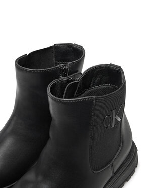 Calvin Klein Jeans Škornji Chelsea Boot V3X5-81097-1355 S Črna