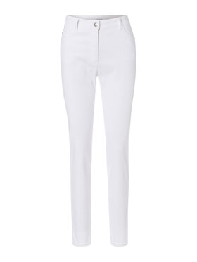 Olsen Olsen Текстилни панталони Mona 14000620 Бял Slim Fit