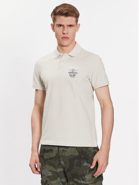 Aeronautica Militare Aeronautica Militare Polo 231PO1699P313 Beżowy Regular Fit