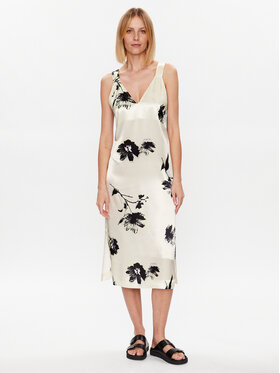 Calvin Klein Calvin Klein Sukienka codzienna K20K205595 Écru Regular Fit