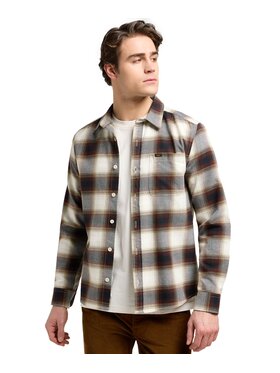 Lee Lee Koszula 112370704 Brązowy Regular Fit