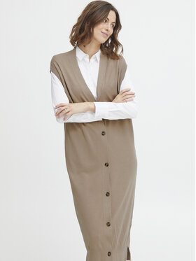 Fransa Fransa Kardigan 20611860 Beež Regular Fit