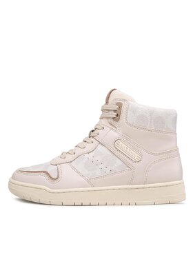 Coach Tenisice Hi Top Coated Canvas CD304 Bež