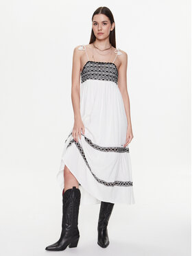 Pepe Jeans Pepe Jeans Hétköznapi ruha Ariel PL953230 Ekru Regular Fit