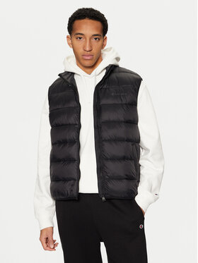 Champion Champion Αμάνικο Μπουφάν 220343 Μαύρο Regular Fit