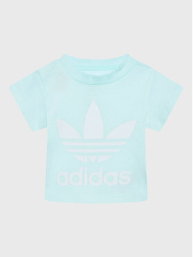 adidas adidas Tricou adicolor Trefoil HS8866 Albastru Regular Fit