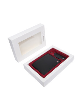 Tommy Hilfiger Tommy Hilfiger Компелкт портфейл и ключодържател Gp Eton Cc And Coin Pckt Keyfob AM0AM07931 Черен