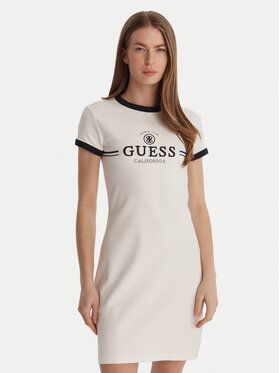 Guess Guess Kasdieninė suknelė V6GK05 K2988 Balta Regular Fit