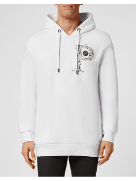 PHILIPP PLEIN PHILIPP PLEIN Mikina 6745 Biela Regular Fit