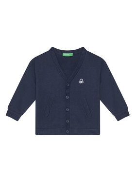 United Colors Of Benetton United Colors Of Benetton Kardiganas 120YG600G Tamsiai mėlyna Regular Fit