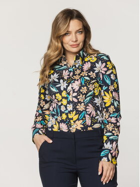 Willsoor Willsoor Koszula 61446 Granatowy Slim Fit