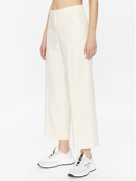 Weekend Max Mara Weekend Max Mara Текстилни панталони Vasto 2351310337 Екрю Regular Fit