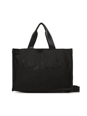 Liu Jo Liu Jo Дамска чанта L Tote Canvas Logo S 2A3113 T0300 Черен