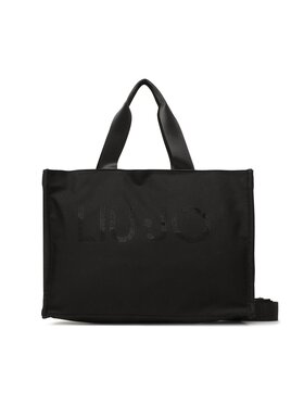 Liu Jo Liu Jo Torebka L Tote Canvas Logo S 2A3113 T0300 Czarny