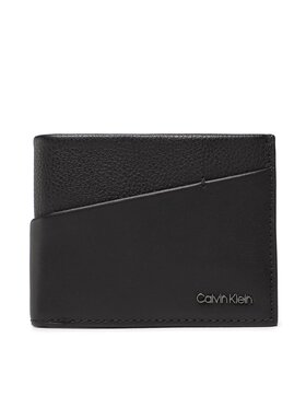 Calvin Klein Calvin Klein Velká pánská peněženka Ck Diagonal Bifold 6Cc W/Bill K50K510595 Černá