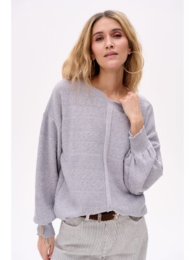 blue shadow blue shadow Sweter Kolin Szary Regular Fit
