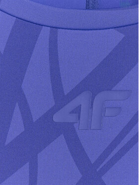 4F 4F Koszulka techniczna TRAINING Niebieski Slim Fit