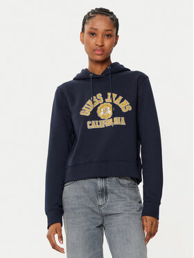 Guess Jeans Guess Jeans Μπλούζα W5RQ29 K68I4 Σκούρο μπλε Regular Fit