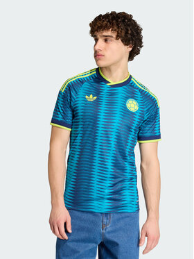 adidas adidas Koszulka techniczna 162138 Niebieski jasny Slim Fit