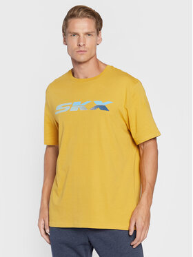 Skechers Skechers T-Shirt Phantom MTS340 Żółty Regular Fit