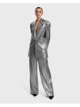 OPRA OPRA Marynarka OPR-BLAZER-SILVER Srebrny Regular Fit