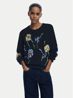 Desigual Desigual Sweater Cooper 25WWJF36 Fekete Regular Fit