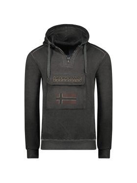 Geographical Norway Geographical Norway Bluza WU8270H-GNO-BLACK Czarny Regular Fit