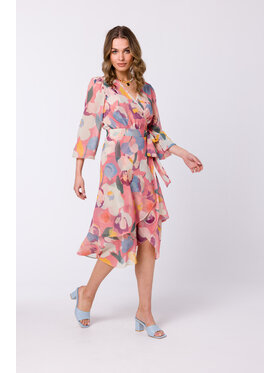 Stylove Stylove Sukienka codzienna S341 Różowy Regular Fit
