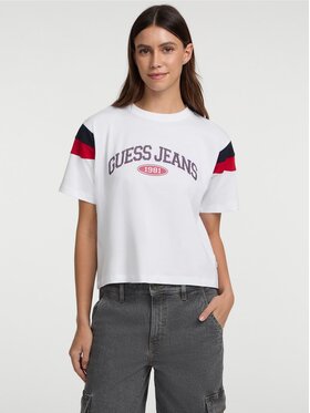 Guess Jeans Guess Jeans T-Shirt 173645 Biały Classic Fit
