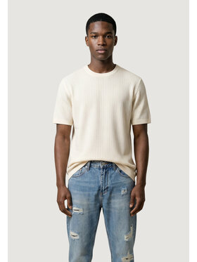 Antony Morato Antony Morato Maglione REGULAR FIT WITH MATT FOAM LOGO PRINT Bianco Regular Fit