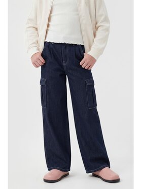 Guess Kids Guess Kids Kalhoty z materiálu 183815 Modrá Regular Fit