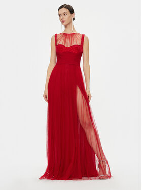 Elisabetta Franchi Elisabetta Franchi Sukienka wieczorowa AB-400-36E2-V890 Czerwony Regular Fit