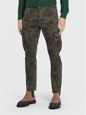 Bomboogie Bomboogie Spodnie materiałowe PM GUM T GBWC Khaki Slim Fit