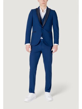 Mulish Mulish Abito completo TENERIFE RASO Blu Modern Fit