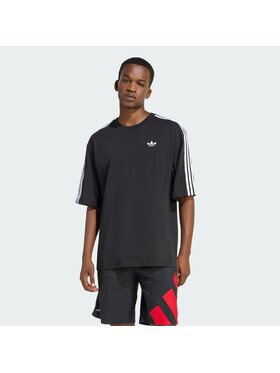 adidas adidas T-Shirt adicolor 3-Stripes KD4095 Schwarz Oversize