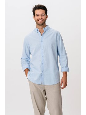 TeeShoppen TeeShoppen Koszula 'Basic Collection' Niebieski Regular Fit