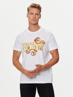 Versace Jeans Couture Versace Jeans Couture T-shirt 76GAHG00 Bianco Regular Fit