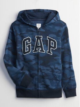 Gap Gap Majica dugih rukava 419551-00 Plava Regular Fit