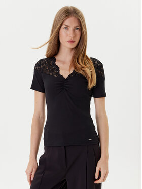 Morgan Morgan Bluzka 252-DELINE Czarny Slim Fit