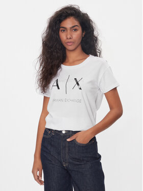 Armani Exchange Armani Exchange T-Shirt 3DYT36 YJ3RZ 1000 Biały Regular Fit