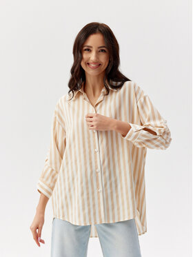 Roco Fashion Roco Fashion Bluzka Nadia Beżowy Relaxed Fit