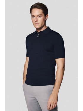 Lancerto Lancerto Polo Nils PO073125000049 Granatowy Regular Fit