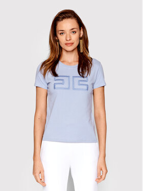 Elisabetta Franchi Elisabetta Franchi T-Shirt MA-021-21E2-V140 Modrá Regular Fit