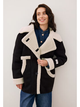 BIZUU BIZUU Kabát LAFARA Černá Standard Fit