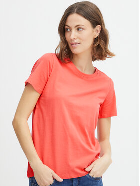 Fransa Fransa T-Shirt 20605388 Korallenfarben Regular Fit
