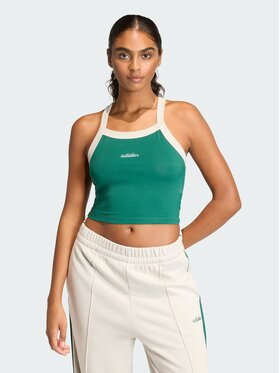 adidas adidas Top 158661 Zielony Slim Fit