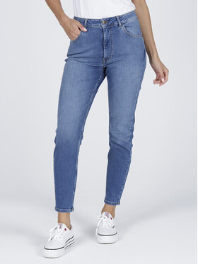 Cross Jeans Cross Jeans Jeansy N 432-022 Niebieski Mom Fit