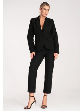 FIGL FIGL Komplet marynarka i spodnie materiałowe M1148 Czarny Regular Fit