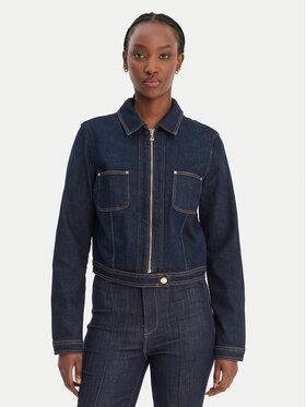 Guess Guess Džinsinė striukė W6RN76 D6881 Tamsiai mėlyna Regular Fit