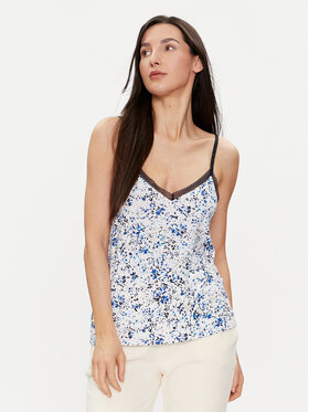 Tommy Hilfiger Tommy Hilfiger Pyžamový top UW0UW05193 Modrá Regular Fit